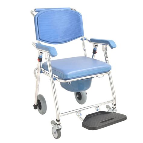 Buy Toilet Wheelchair - Aluminium Shower Commode Chair with Detachable ...