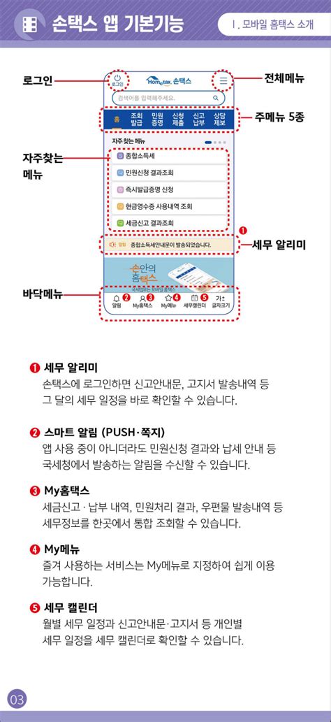 손택스 홈택스 앱 화면