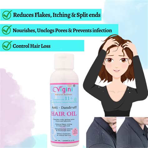 Vigini Natural Actives Anti Dandruff Hair Oil – 100ml - Cureka - Online ...