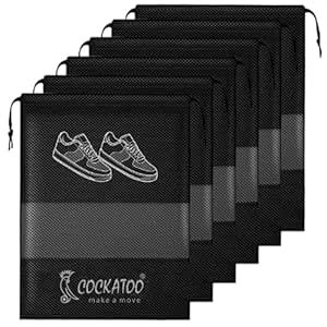 Cockatoo Shoe Bag for Travel & Storage, Women & Men, Travelling Shoe ...