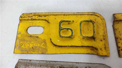 4 Vintage Michigan 1960 1961 License Plate Renewal Tags Mi 60s Car Tab ...