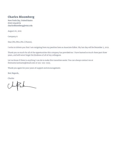 How to Write a Resignation Letter (With Templates & Examples)