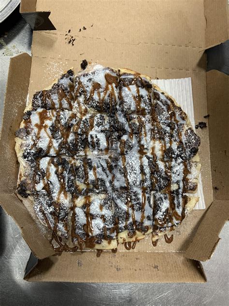 Dominos Dessert Pizza Our Menu Little Brutus' Knock Off Pizza