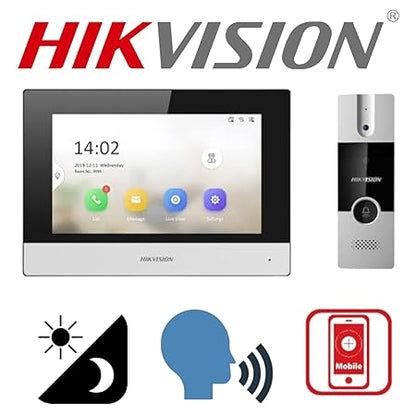 Hikvision DS-KIS302-P Video Door Phone Analog Outdoor and IP Indoor ...