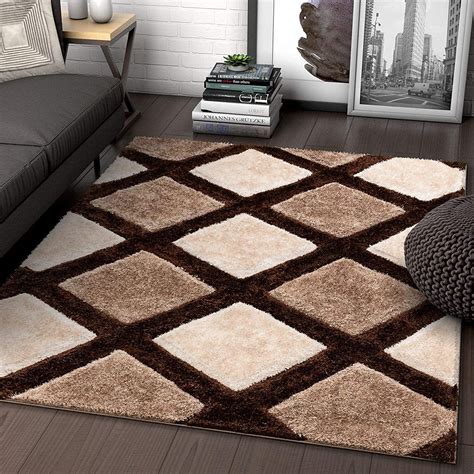 Buy SAJID Carpets Luxury Shaggy Carpet Solid Plain Fluffy Fur Rugs ...