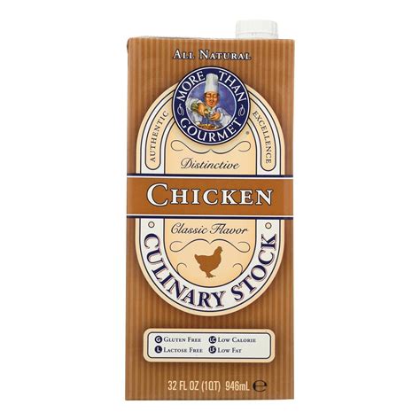 More Than Gourmet Chicken Culinary Stock, 32-Ounce Units (Pack of 12 ...