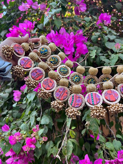 The Ready To Glam Vermillion + Yellow Congruous Divine Pichwai Glass L ...