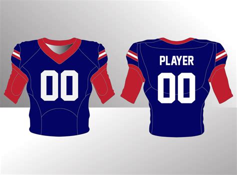 American Football Jersey, Blank Football Jersey, Teck Pack, Vector ...