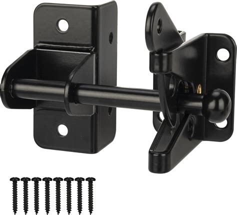 Amazon.com: HILLMASTER Self Locking Gate Latch for Wooden Fence,Heavy ...