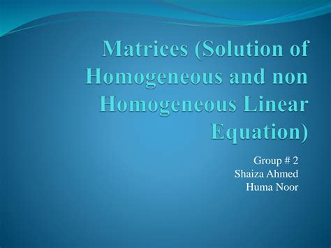 Image result for Homogeneous Equation vs Non-Homogeneous