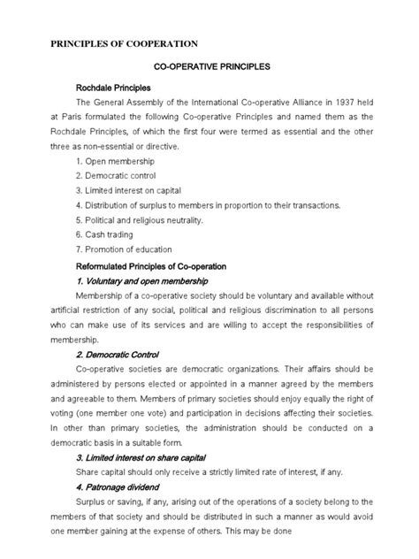 Principles of Cooperation 的图像结果