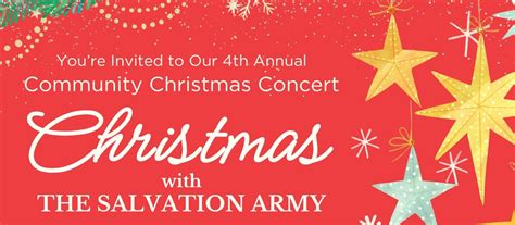 Free Community Christmas Concert - "Christmas with The Salvation Army ...