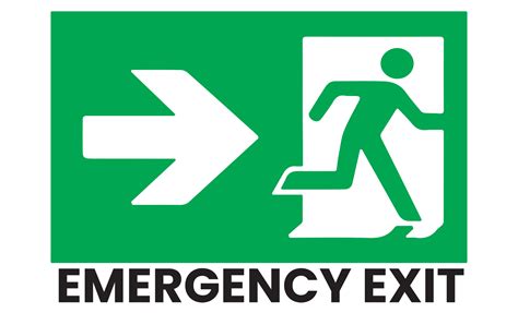 emergency exit sign on transparent background 19787031 PNG