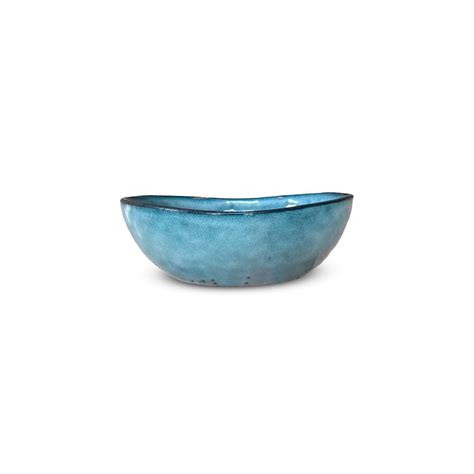 Bowl Redondo de Ceramica 21 x 6 Centimetros Turquesa BELLARTE LDX-W00564