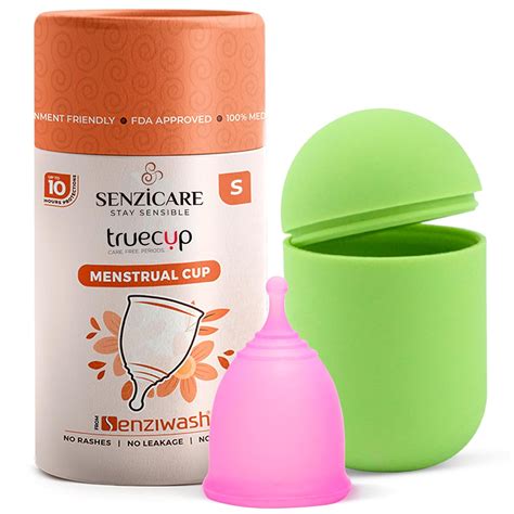 Senziwash Sterilizer & Case With Truecup Small Reusable Menstrual Cup ...