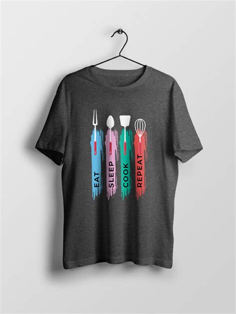 Eat Sleep Cook Repeat - Chef Tshirt– GeekOTee