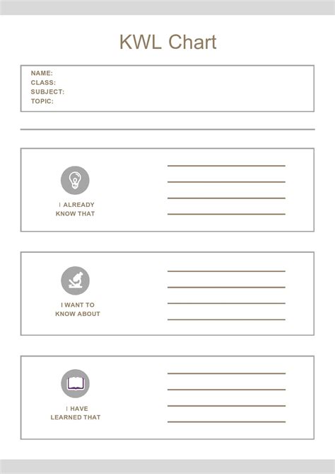 40 Printable KWL Chart Templates (100% FREE, Word)