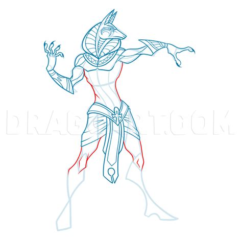 Image result for Draw Anubis Step by Step