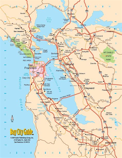 Map Of California East Bay