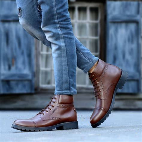 HAUTTON Men Black Ankle Length Boots – PRAKONLINESTORES