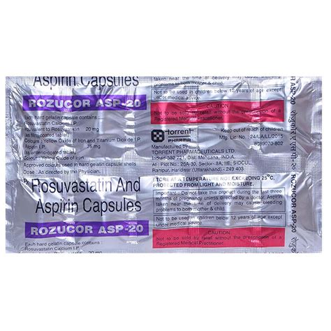 Rozucor ASP-20 Capsule | Uses, Side Effects, Price | Apollo Pharmacy