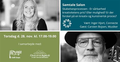 Samtale salon med Inger Hjort og Carsten Bojsen om skabelsesprocessen ...