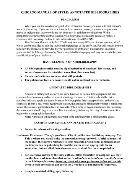 Chicago Manual of Style: Annotated Bibliography by Texas State ...