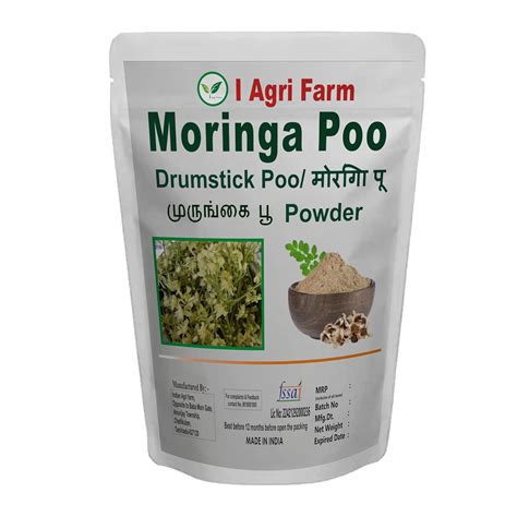 Iagrifarm Dried moringa Poo Powder/Drumstick Poo - 100 gram - moringa ...