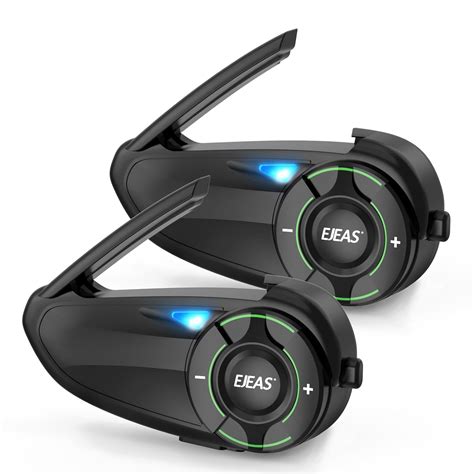EJEAS Q8 Motorcycle Helmet Over Ear Bluetooth Headphones Intercom, New ...