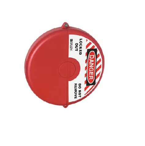 0057718 ABUS | ABUS Red Polypropylene Gate Valve Lockout, 9mm Shackle ...