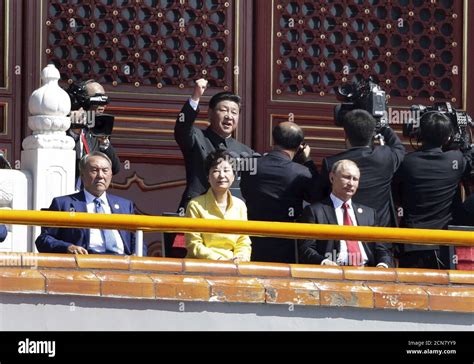China’s President Xi Jinping attends a military parade marking the 80th anniversary of victory over