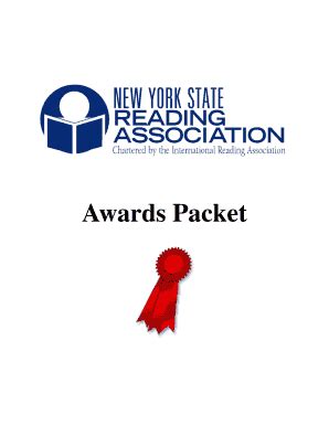 Fillable Online nysreading Awards Packet - NYSRA - nysreading Fax Email ...