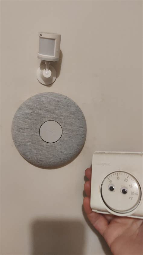 Bye bye old Googley thermostat, hello Google-E thermostat. EBay bargain under £13! : r/googlehome