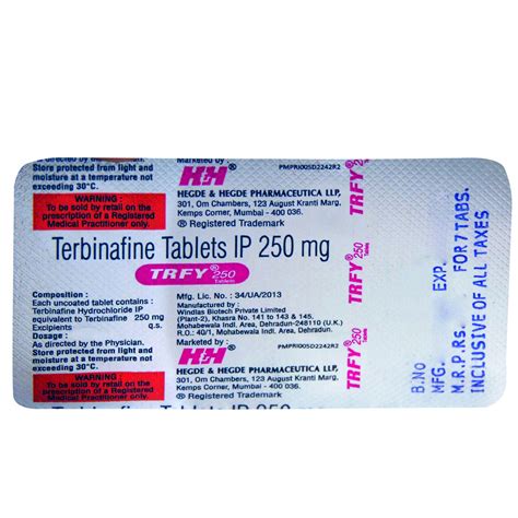 Trfy 250 Tablet | Uses, Side Effects, Price | Apollo Pharmacy