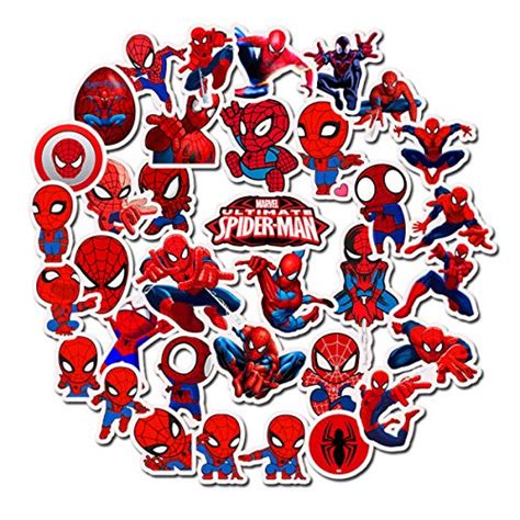 Spider Man Stickers Laptop Stickers Waterproof Skateboard Snowboard Car ...