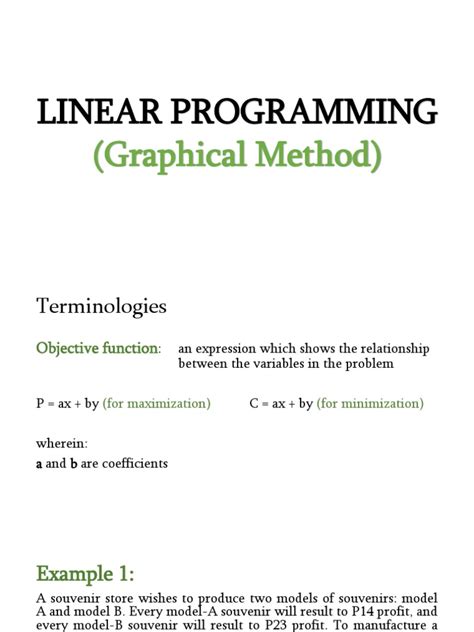 Image result for Linear Programming Graphical Method PDF