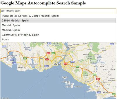 Image result for Autocomplete Google Map