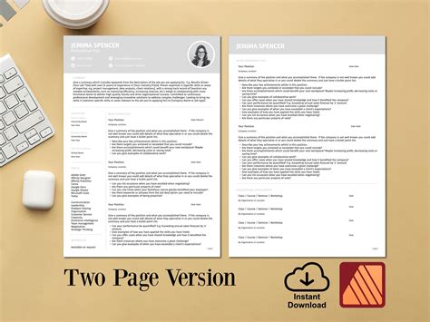Affinity Publisher Resume Template Bundle: Editable Professional CV ...