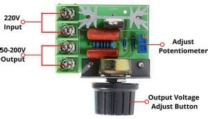 arduino AC 220V 2000W SCR Voltage Regulator Dimmer Speed Controller ...