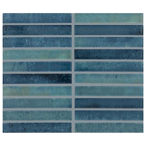 Dal-Tile Miramo Aqua 1" x 6" Straight Joint on 11.5" x 9.75" Ceramic ...