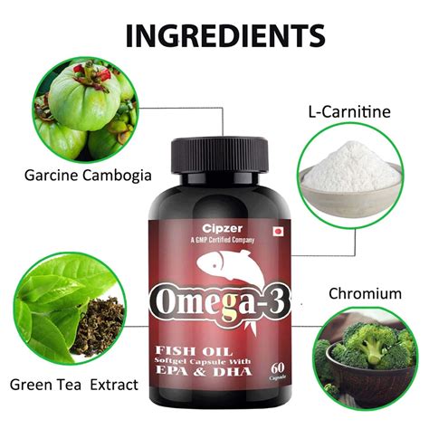 Buy CIPZER OMEGA-3 FISH OIL SOFTGEL CAPSULE-60 CAPSULE Online & Get ...