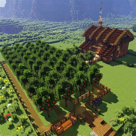 Image result for Minecraft Apple Farm Tutorial
