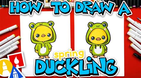 How To Draw A Spring Duckling - Art For Kids Hub