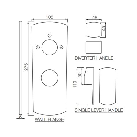 Jaquar 3 Way Diverter Kubix Prime KUP-CHR-35783NKPM Normal Flow ...
