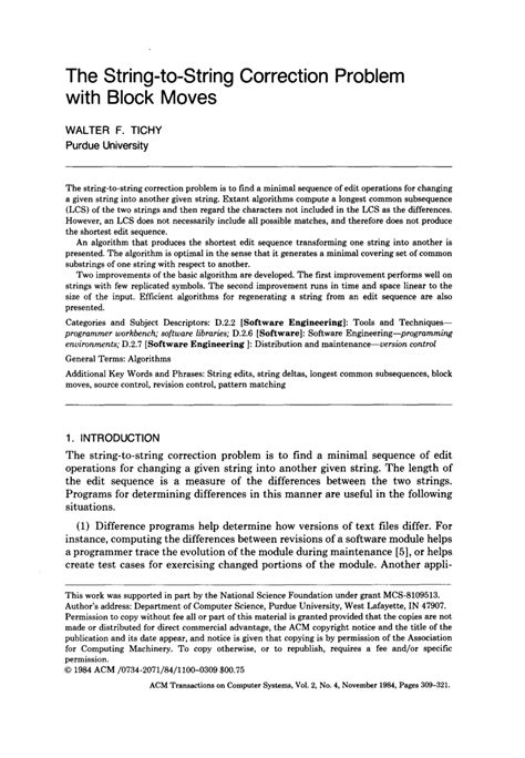 Image result for String-To-String Correction Problem