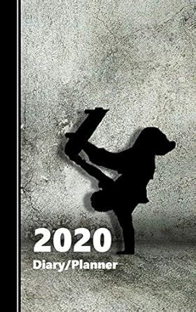 Skateboarder Silhouette: Diary Planner School Homework Tracker - Mood ...