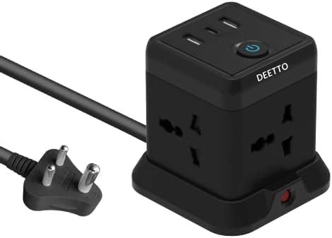 EMBOX Cube Extension Board with USB Port Universal Sockets and USB (2.4 ...