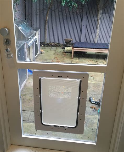 Large Dog Door For Glass Door Installation - Sydney Pet Doors