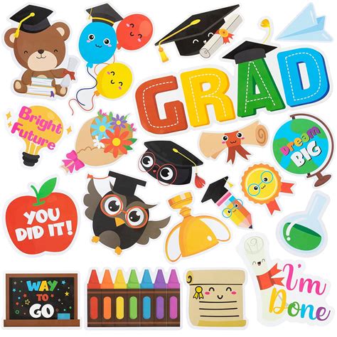 Buy 20Pcs Kindergarten Graduation Car Magnet Decors Class of 2023 ...