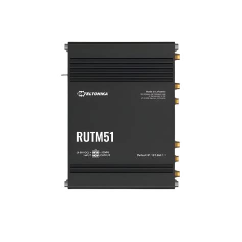 RUTM51 Industrial 5G Router - Dual SIM 5G with Five Gigabit Ethernet ...